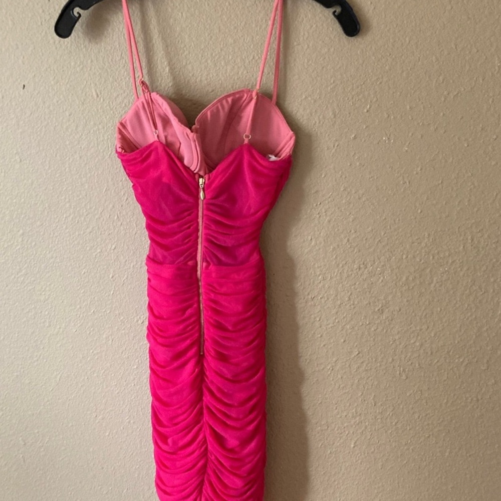 NEW NWT NBD X Naven Milly Dress in Bright  Pink - Picture 5 of 5